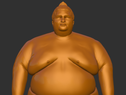 SUMO WRESTLER Konishiki 3D 打印模型
