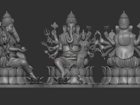 Ganesha 3D 打印模型
