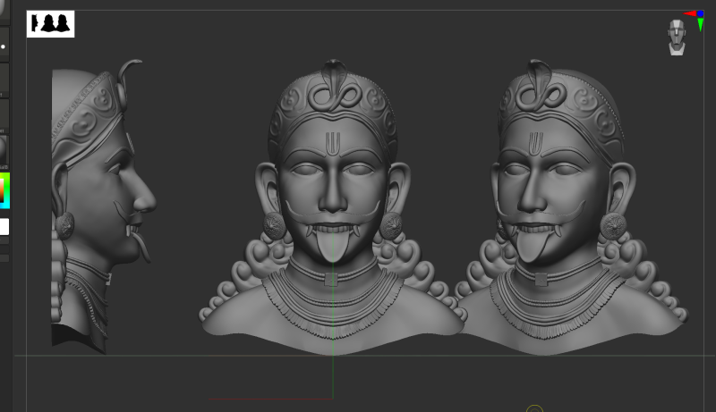 Mukhalinga shiva 3D-printmodel .c4d .max .obj .3ds .fbx .stl .blend 