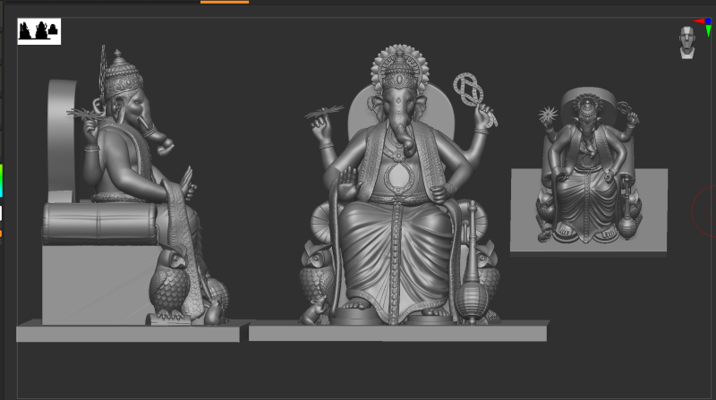 Lord Ganesha Sitting Pose 3D 打印模型 .c4d .max .obj .3ds .fbx .stl .blend