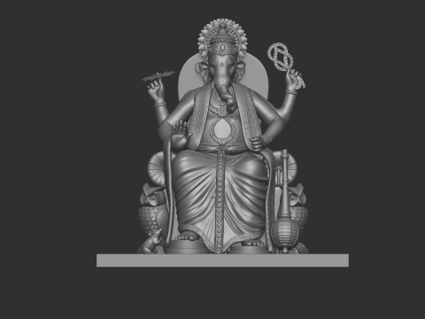 Lord Ganesha Sitting Pose 3D 打印模型