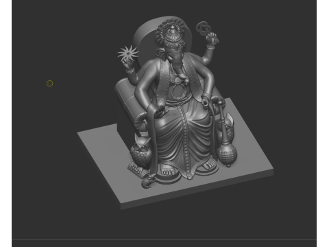 Lord Ganesha Sitting Pose 3D 打印模型