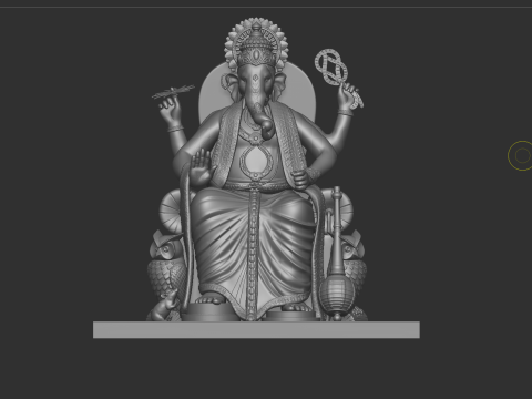 Lord Ganesha Sitting Pose 3D 打印模型