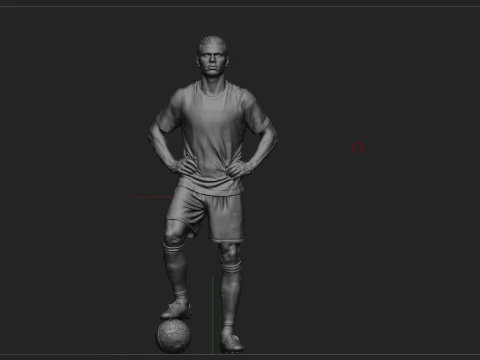 Erling Haaland Full Body Football Player 3D Print Model