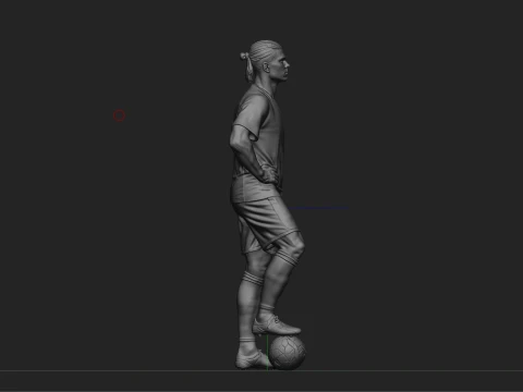 Erling Haaland Full Body Football Player 3D Print Model