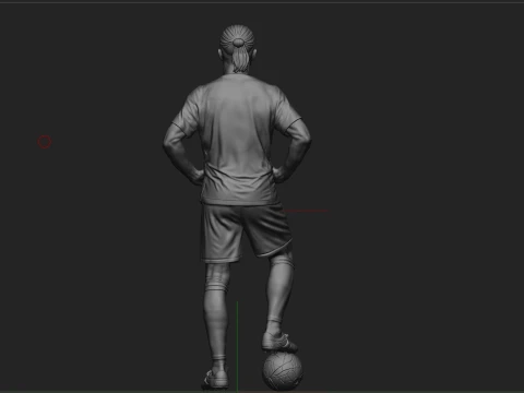 Erling Haaland Full Body Football Player 3D Print Model