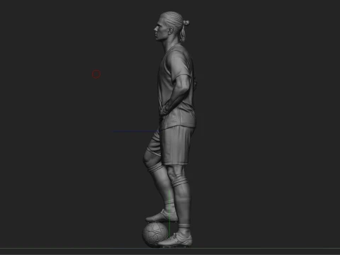 Erling Haaland Full Body Football Player 3D Print Model