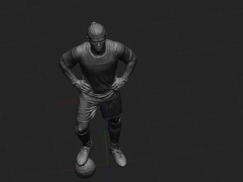 Erling Haaland Full Body Football Player 3D Print Model