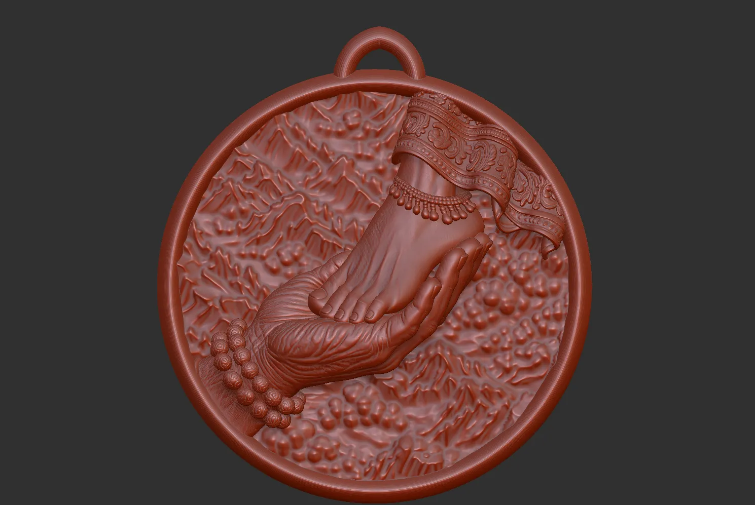Shiv Parvati Leg Relief 3D Model .c4d .max .obj .3ds .fbx .stl .blend 
