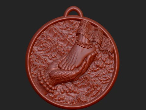 Shiv Parvati Leg Relief 3D Модель