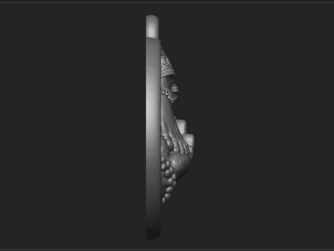 Shiv Parvati Leg Relief 3D Model