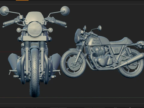 Royal Enfield Continental Modelo 3D