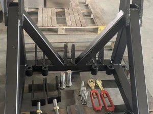 Guindaste de toras de engate r&aacute;pido para trator de 3 pontos para silvicultura com adaptador de trator Modelo 3D