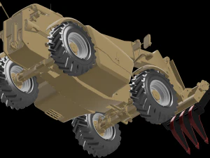 Telescopic Handlers Root Rakes grapple 3D Model