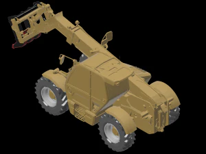 Telescopic Handlers Root Rakes grapple 3D Model