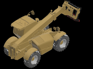 Telescopic Handlers Root Rakes grapple 3D मॉडल