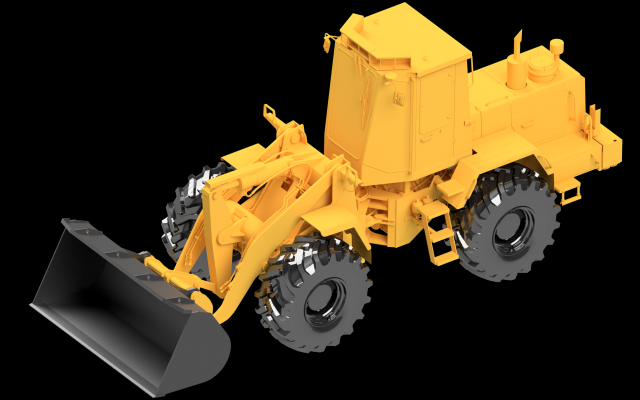 342C5300000 Bucket Amkodor 3D-Modell .c4d .max .obj .3ds .fbx .stl .blend 