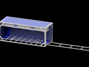 木材用対流乾燥室 3Dモデル