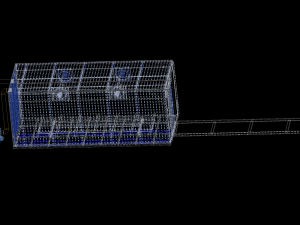 Convection drying chamber for wood 3D 모델