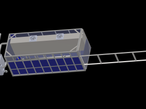 Convection drying chamber for wood 3D 모델