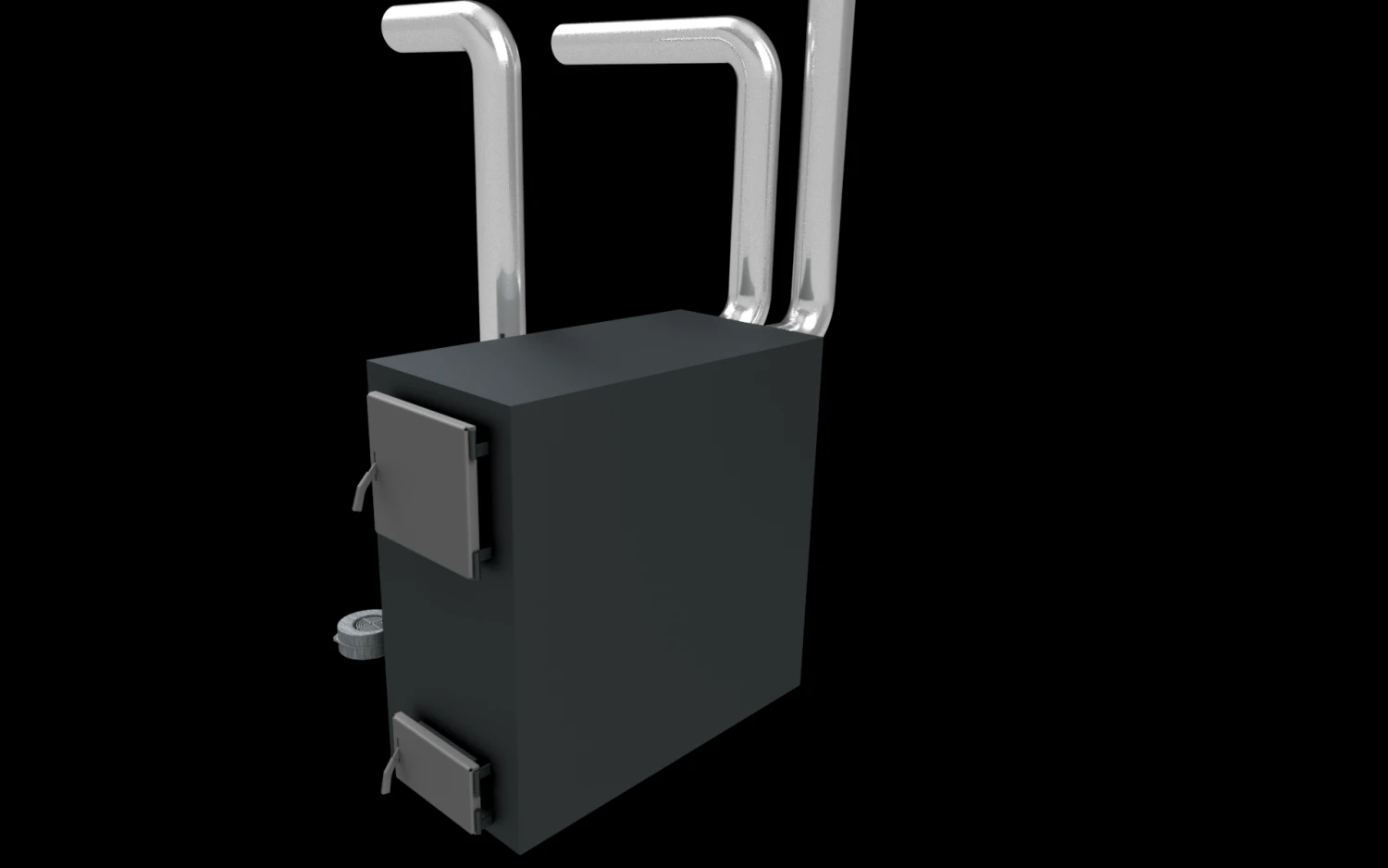 Pyrolysis boile 3D Model .c4d .max .obj .3ds .fbx .stl .blend 