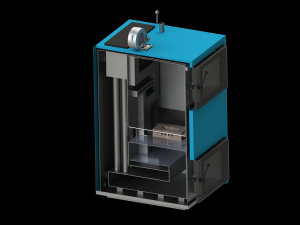 Solid fuel pyrolysis boiler 3Dモデル