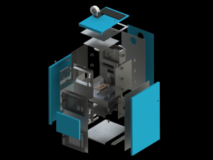 Solid fuel pyrolysis boiler 3Dモデル
