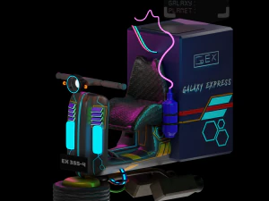 Motocykl SCI-FI Model 3D