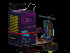 SCI - FI Motorcycle 3D Модель