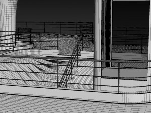 Futuristic Parametric Sci-Fi Exhibition Pavilion Architecture Model 3D