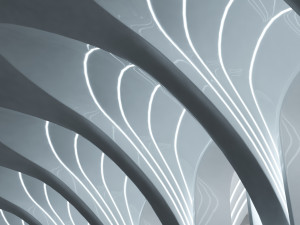 Futuristic Parametric Organic Arched Shade Structure Modelo 3D