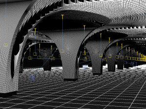 Futuristic Parametric Shanghai Subway Yuyuan Metro Station Modelo 3D