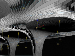 Futuristic Parametric Shanghai Subway Yuyuan Metro Station Modelo 3D