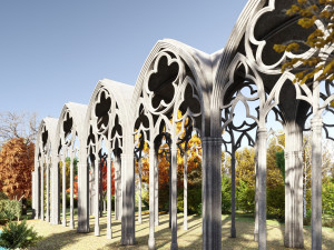 Gothic Vaulted Ceiling Kitbash - Modular Unit Architecture 3D Model