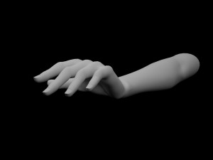 5 Unisex Hand Poses 3D Model