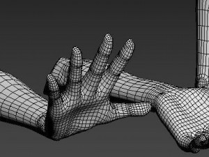 5 Unisex Hand Poses 3D Model