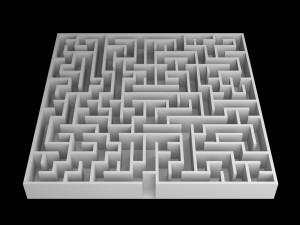 5 Low Poly Square Mazes 3D Модель