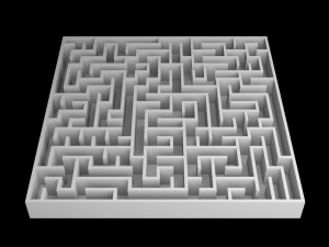 5 Low Poly Square Mazes 3D Модель