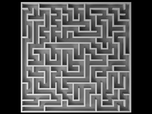 5 Low Poly Square Mazes 3D Модель