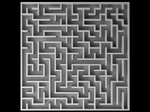 5 Low Poly Square Mazes 3D Модель