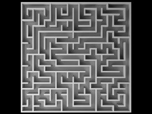 5 Low Poly Square Mazes 3D Модель