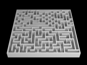 5 Low Poly Square Mazes 3D Модель