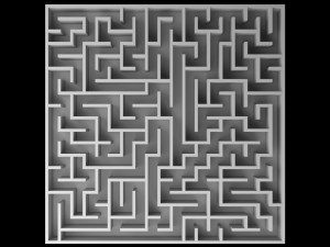 5 Low Poly Square Mazes 3D Модель