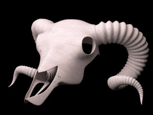 Ram Skull 3D मॉडल