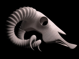 Ram Skull 3D Model