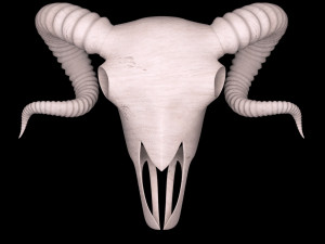 Ram Skull 3D Model