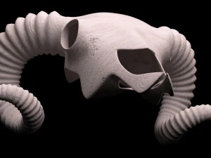 Ram Skull 3D Model