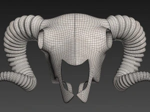 Ram Skull 3D Model