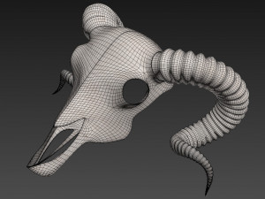 Ram Skull 3D Model