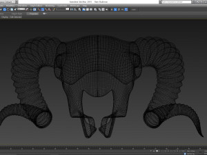 Ram Skull 3D Model
